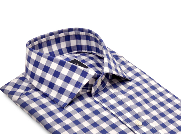 Blue McGuire Gingham collar