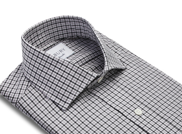 The Black and Grey Townsend Tattersall collar