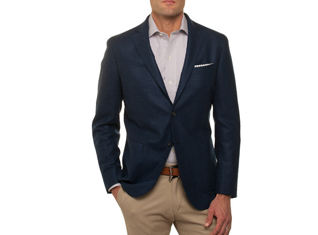 The Loro Piana Sport Coat Slim Fit collar