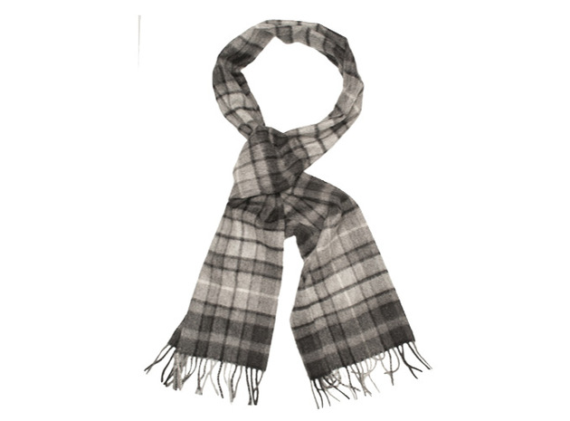 The Grey Truit Cashmere Scarf collar